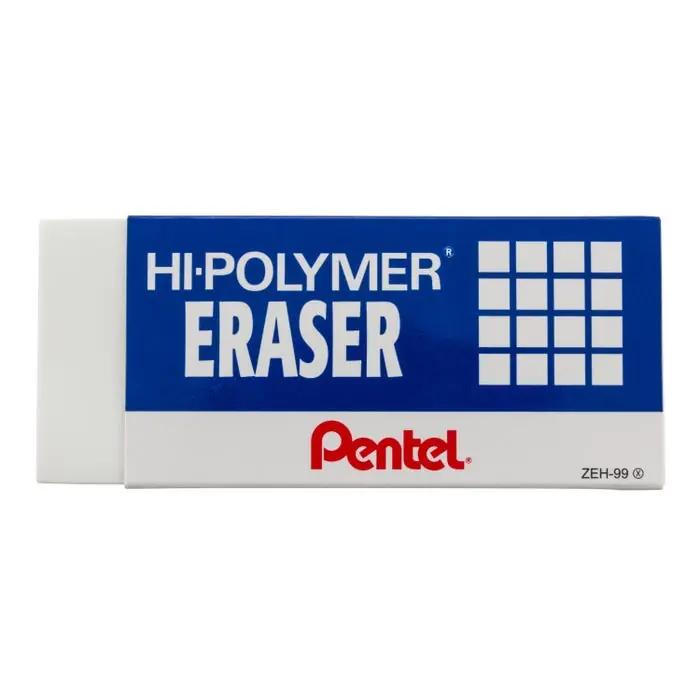 Wholesale Pentel Hi-Polymer Block Eraser, Large, White, Pack of 36
